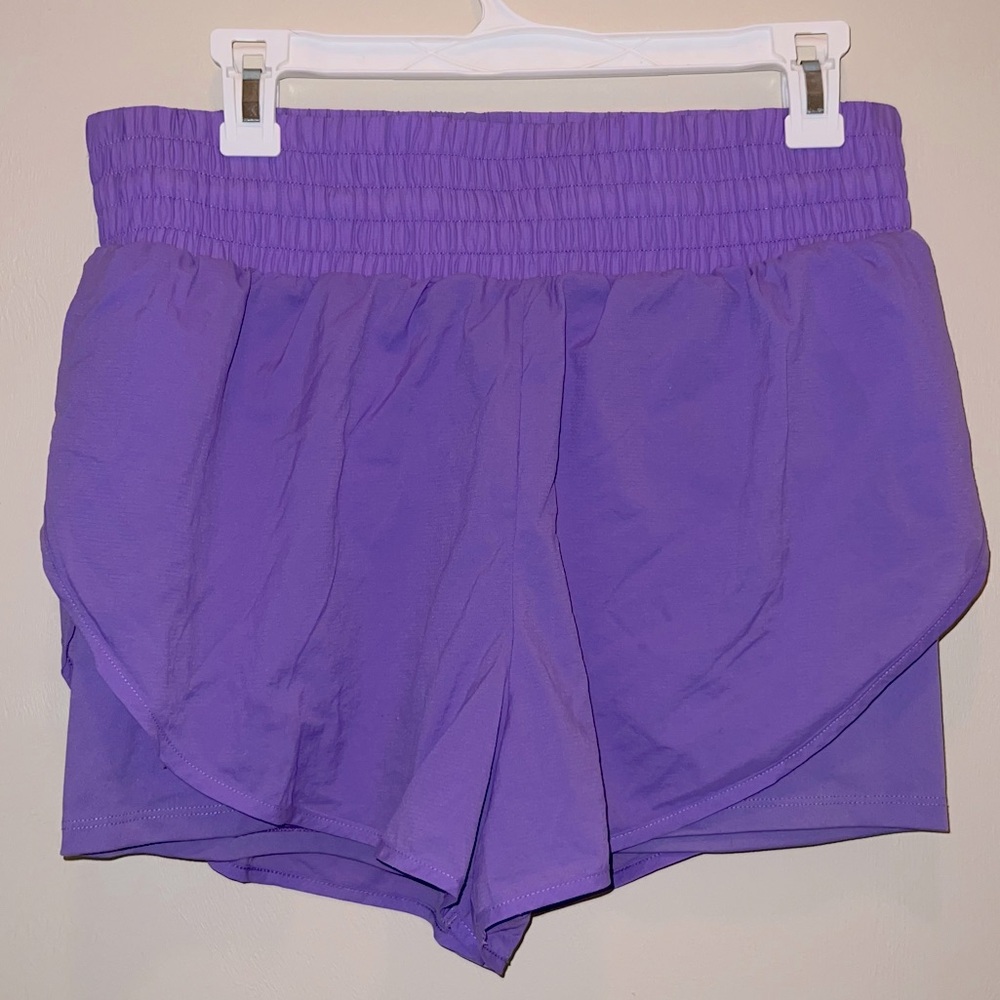 All in Motion Translucent Tulip Shorts 3.5" - Violet